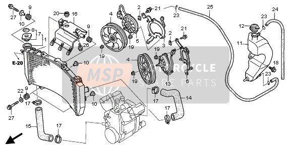 950055537020, Schlauch 5.3X370 (95005-5, Honda, 0