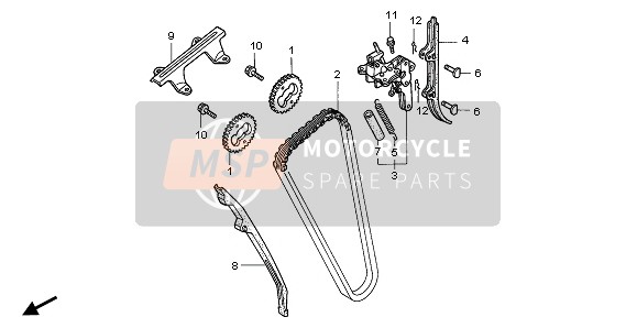 14620MJ0000, Guide A, Cam Chain, Honda, 0