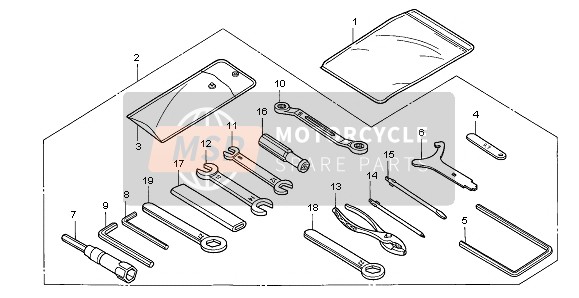 Honda VTR1000F 2002 Outils pour un 2002 Honda VTR1000F