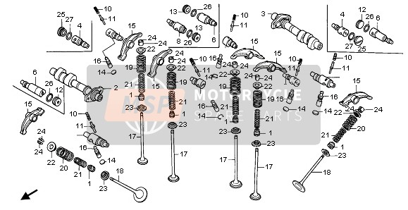 14452ME9000, Shaft B, Valve Rocker Arm, Honda, 4