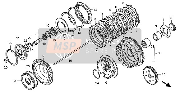 22117MG8000, Collar, Distance, Honda, 1