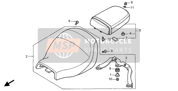 90128MCH000, Inbusbout 8X16, Honda, 0