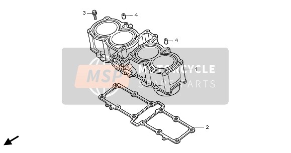 12191MEJ003, Dichtung, Zylinder, Honda, 2