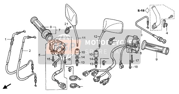 35200MEJ640, Ens De Interruptor,  Luz, Honda, 3