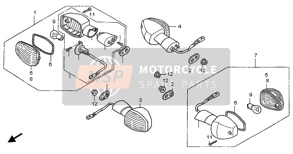 33650MEJ010, Winker Assy,L Rr, Honda, 0