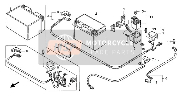 32402MEJ000, Cable, Starter Motor, Honda, 0