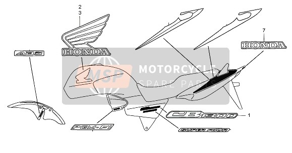 87104MEJ000ZA, Mark, L. Fuel Tank *TYPE1 * (TYPE1 ), Honda, 0