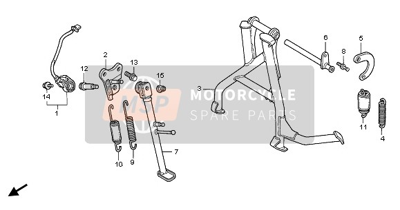 Honda CBR600F 2003 In Piedi per un 2003 Honda CBR600F