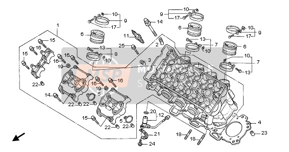 90006MEE000, Bolt, Recessed, 5X30, Honda, 1