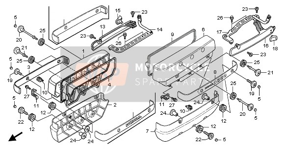 Honda GL1800A 2003 CYLINDER HEAD COVER for a 2003 Honda GL1800A