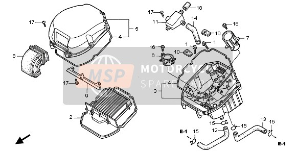 Honda VTR1000F 2003 AIR CLEANER for a 2003 Honda VTR1000F