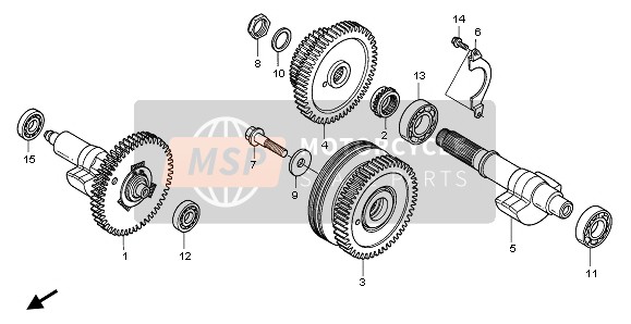 91011HN2004, Cojinete,  Bolas Radial (K, Honda, 0