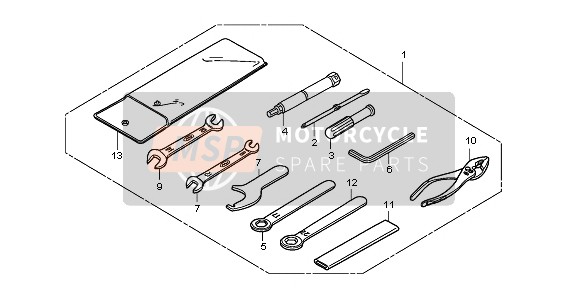 Honda XL125V 80KMH 2003 Outils pour un 2003 Honda XL125V 80KMH