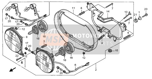 33120MY1601, Headlight Unit, R., Honda, 0