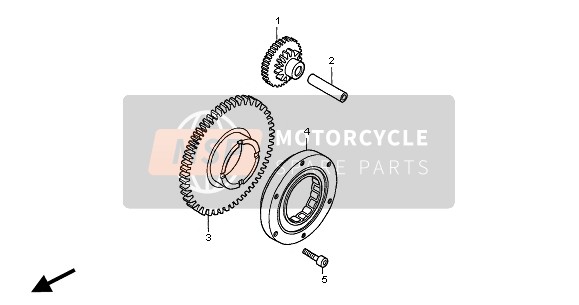 Honda CB600F 2004 STARTING CLUTCH for a 2004 Honda CB600F