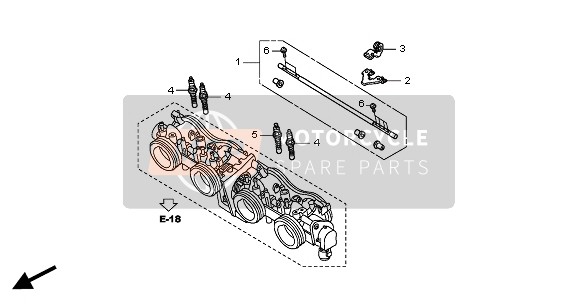 Honda CB900F 2004 Corps de papillon (Assemblée) pour un 2004 Honda CB900F