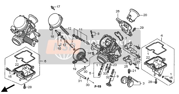 E-19-1 Carburador (Partes componentes)