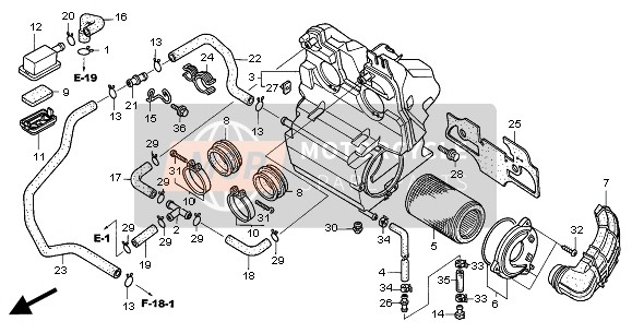 Honda CBF500A 2004 LUFTFILTER für ein 2004 Honda CBF500A