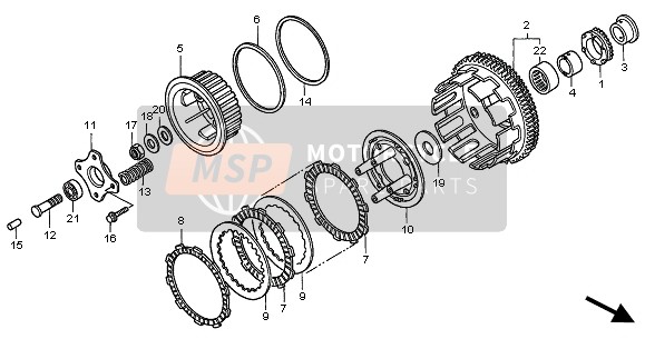 Honda CBF600NA 2004 CLUTCH for a 2004 Honda CBF600NA