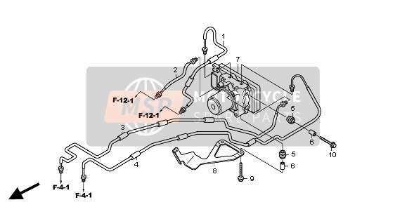 57110MERD22, Modulator Assy., Abs, Honda, 0