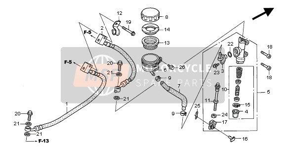 REAR BRAKE MASTER CYLINDER