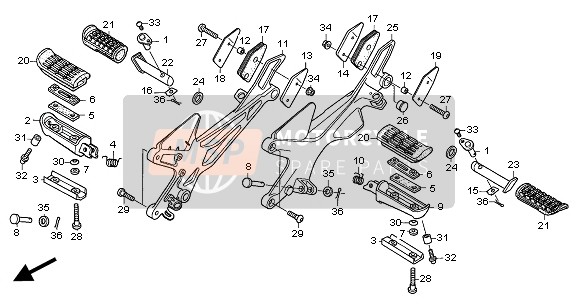 Honda CBF600S 2004 Paso para un 2004 Honda CBF600S