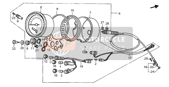 37220MA6008, Knob, Trip, Honda, 2