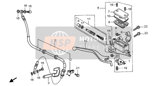 45510KC2305, Cylinder Sub Assy., Fr. Brake Master, Honda, 0