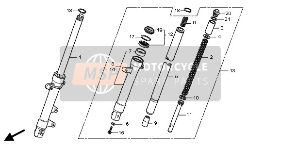 90601354000, Ring, Oil Seal Stop (Showa), Honda, 2