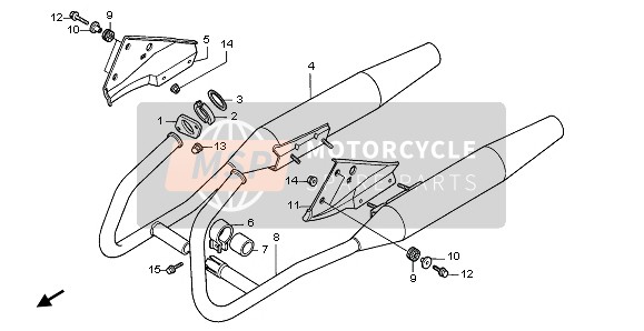 18373461000, Band, Ex. Pipe, Honda, 2