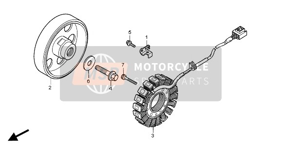 31100MEL315, Ac Gen Assy, Honda, 2