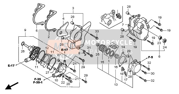 22860MEJ003, Ontkoppelingscilindersame, Honda, 1