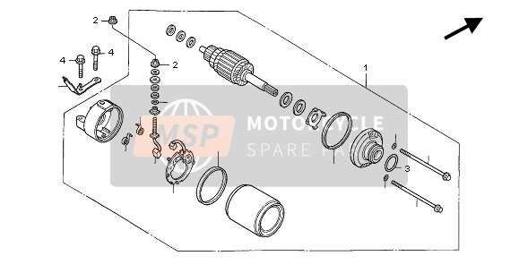 31200MEL003, Ass. Motorino Avviamento, Honda, 0