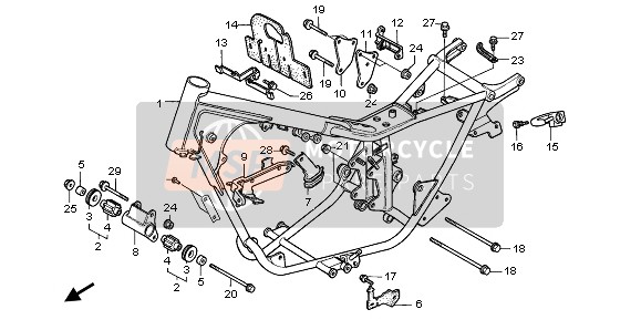 50203MB0010, Rubber C, Mounting, Honda, 0