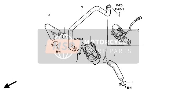 Honda CBR1100XX 2004 Soupape d'aspiration d'air pour un 2004 Honda CBR1100XX