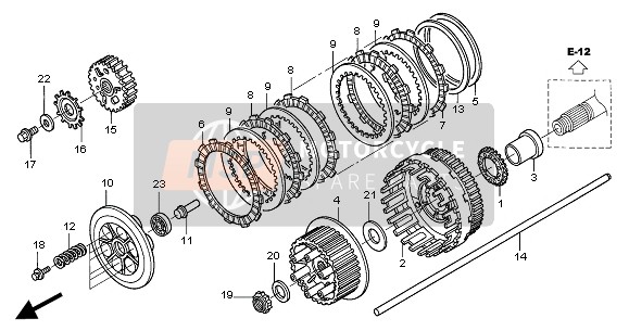 22116MCS700, Collar, Clutch Outer, Honda, 2