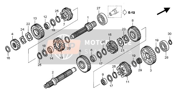 Honda ST1300 2004 Trasmissione per un 2004 Honda ST1300