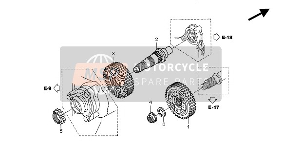 Honda ST1300 2004 Marcia finale per un 2004 Honda ST1300