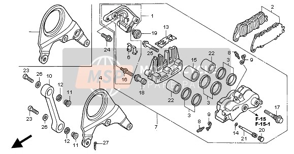 BREMSSATTEL HINTEN