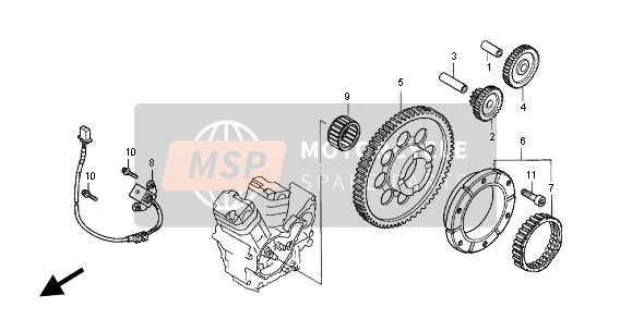 Honda VT750C 2004 STARTING CLUTCH for a 2004 Honda VT750C