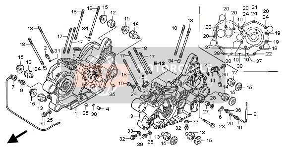 Honda VTX1800C 2004 CRANKCASE for a 2004 Honda VTX1800C