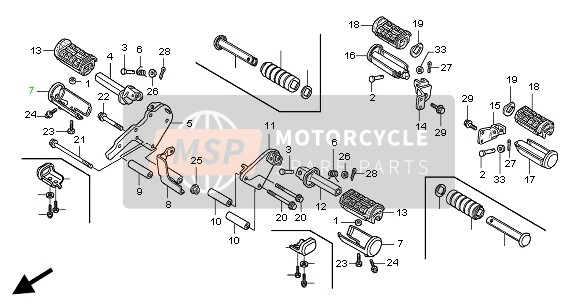 Honda VTX1800C 2004 Paso para un 2004 Honda VTX1800C