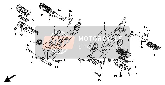 Honda XL125V 2004 Passo per un 2004 Honda XL125V