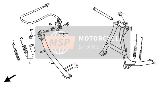 Honda XL125V 2004 STÄNDER für ein 2004 Honda XL125V