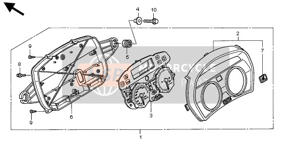 Honda XL1000VA 2004 METER (MPH) for a 2004 Honda XL1000VA