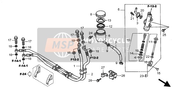 46503MAL000, Pin Comp., Brake Rod, Honda, 1