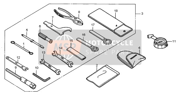 Honda CB900F 2005 TOOLS for a 2005 Honda CB900F