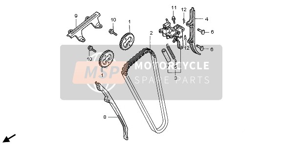 Honda CB750F2 1996 CAM CHAIN for a 1996 Honda CB750F2