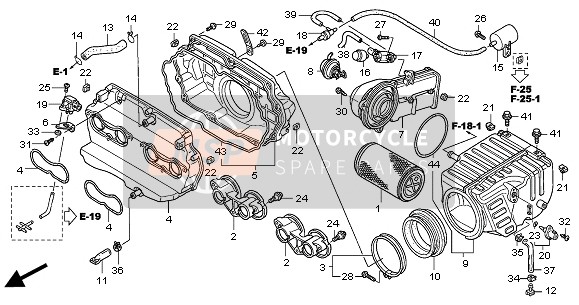 Honda CB1300A 2005 AIR CLEANER for a 2005 Honda CB1300A