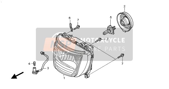 33120MEJE01, Headlight Unit Comp.(Stanley), Honda, 0